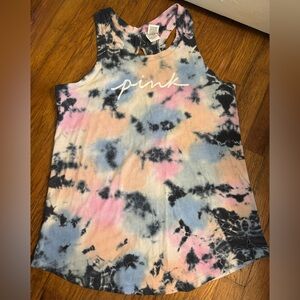 PINK Tie-Dyed Tank ~ Size M ~